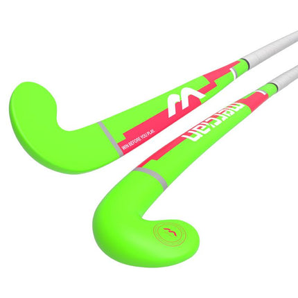 Mercian Genesis Wood 1 Junior Hockey Stick Green/Rubine 2025