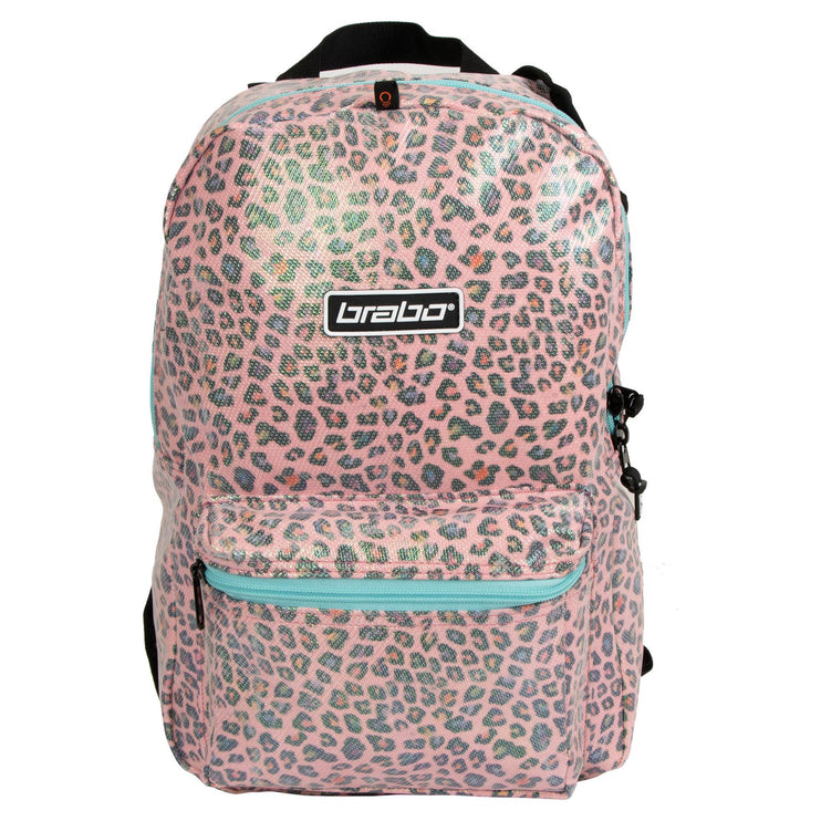 Brabo Animal Backpack Leopard Pink