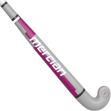 Mercian Genesis Wood 1 Plus Junior Hockey Stick Grey/Purple 2025