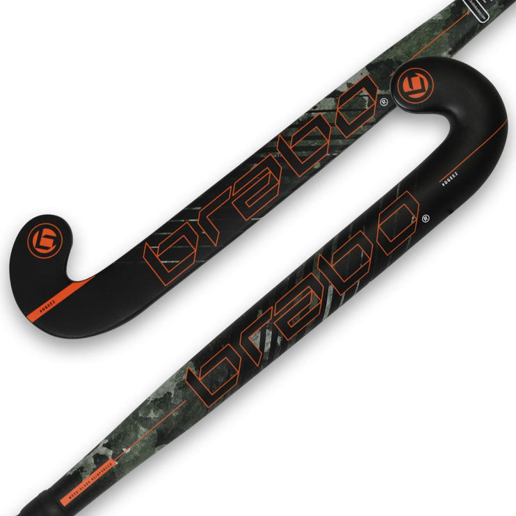 Brabo O'Geez Camo Orange Junior Wooden Hockey Stick