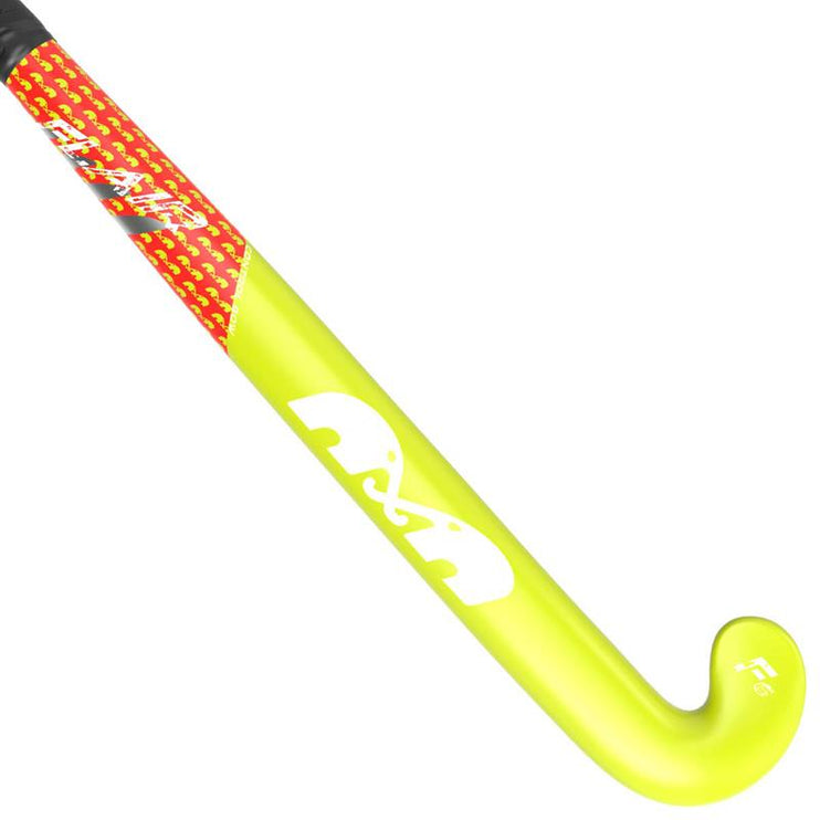 TK F6 Control Bow Hockey Stick Neon Yellow/Coral 2025