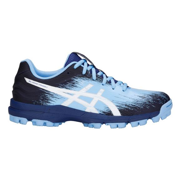 Asics Gel-Hockey Typhoon 3 Womens Hockey Shoes 2018 Blue Print/White