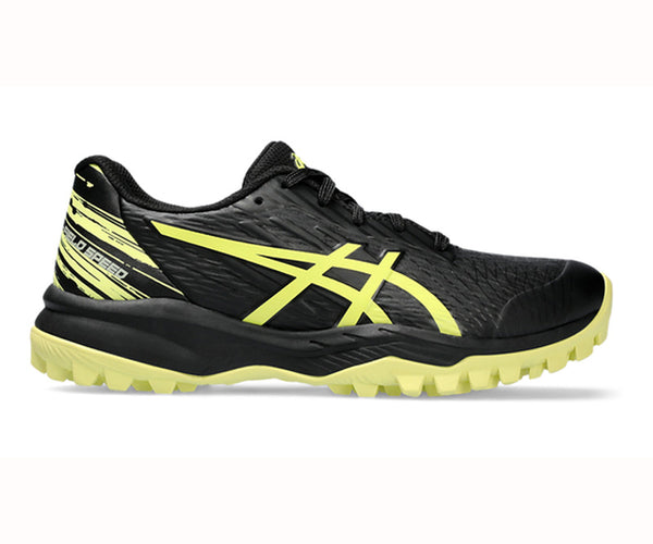 Asics Gel-Field Speed GS Junior Hockey Shoes Black/Glow Yellow