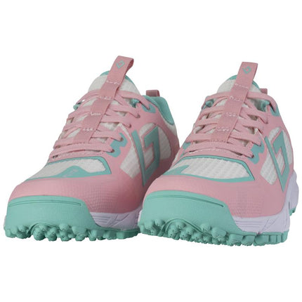 Brabo Tribute Junior Hockey Shoes Pink/Aqua + Slides 2026/2027