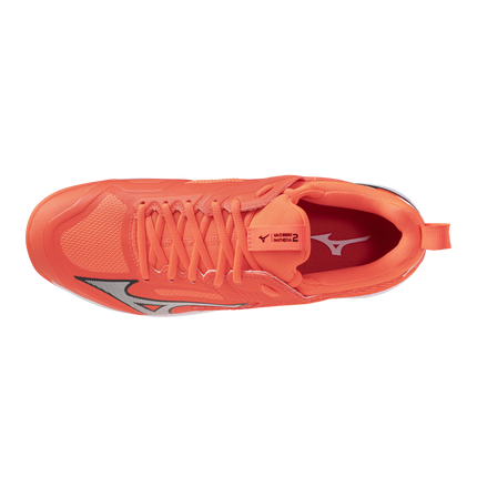 Mizuno Wave Panthera 2 Hockey Shoes Lava Orange/White/Black 2026/2027