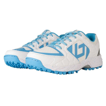 Brabo Tribute Hockey Shoe White/Blue 2024