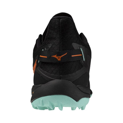 Mizuno Wave Leopardus Hockey Shoes Black/Tangelo/Ice Green 2025