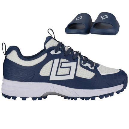 Brabo Tribute Hockey Shoes Navy/White + Slides 2026/2027