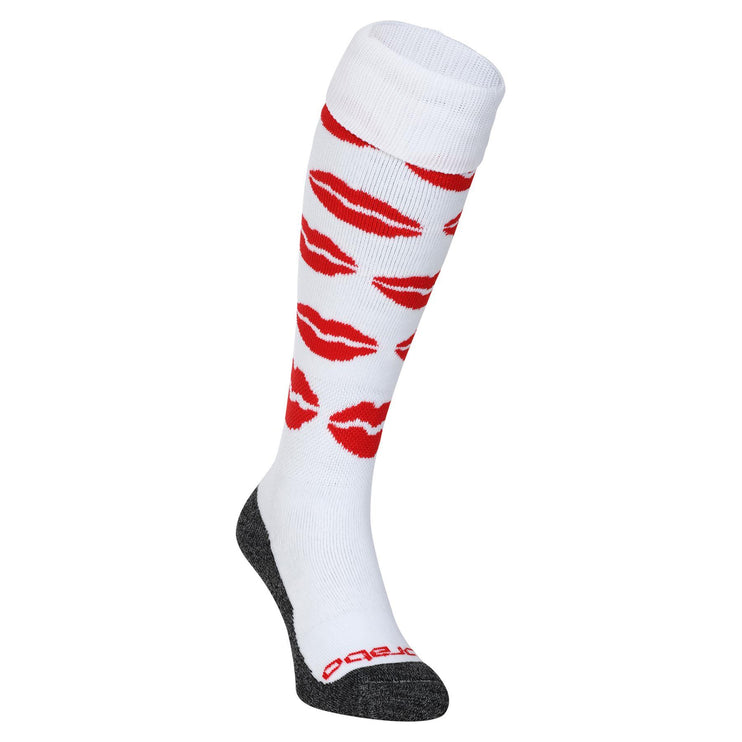 Brabo Hockey Socks Kisses White/Red