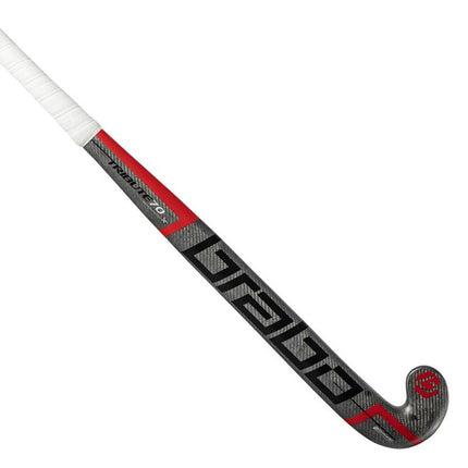 Brabo Tribute 70 LB Shift Cap Hockey Stick Grey/Red 2024