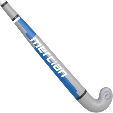 Mercian Genesis Wood 1 Plus Junior Hockey Stick Grey/Blue 2025