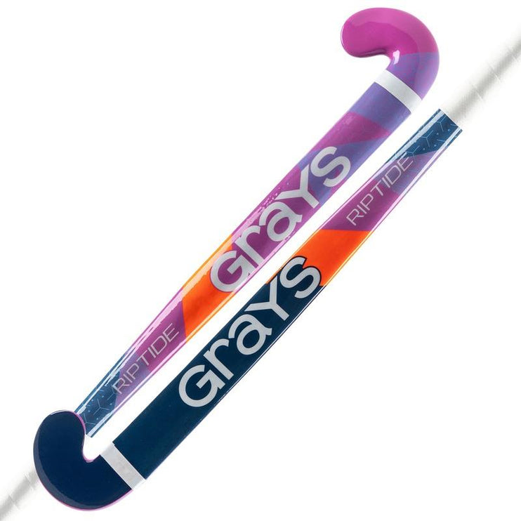 Grays Riptide Ultrabow MC Junior Wooden Hockey Stick Pink/Blue 2024