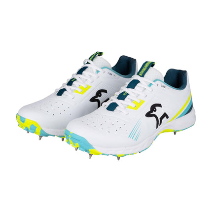 Kookaburra KC 3.0 Spike Cricket Shoes - Aqua/Yellow