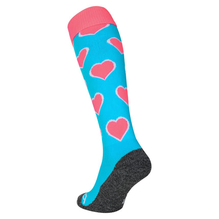 Brabo Socks Hearts Aqua/Pink