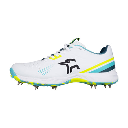 Kookaburra KC 3.0 Spike Cricket Shoes - Aqua/Yellow