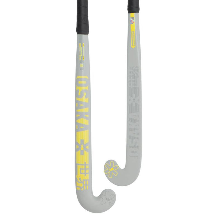 Osaka Vision 10 Show Bow Junior Hockey Stick Grey/Yellow 2024