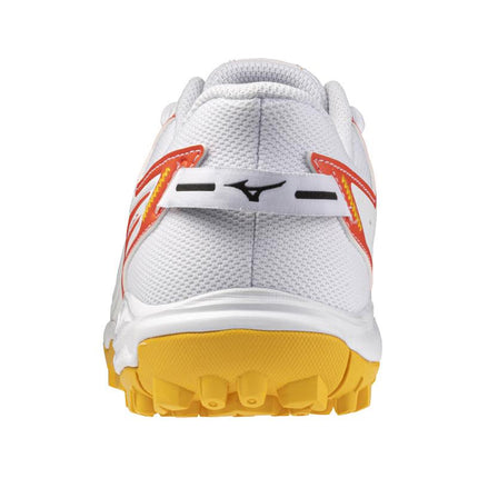 Mizuno Wave Lynx 2 Junior Hockey Shoes White/Fiery Coral 2/Citrus 2025