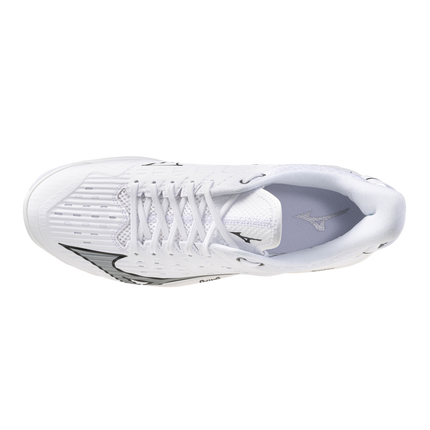 Mizuno Wave Leopardus Hockey Shoes White/Metallic Grey 2026/2027