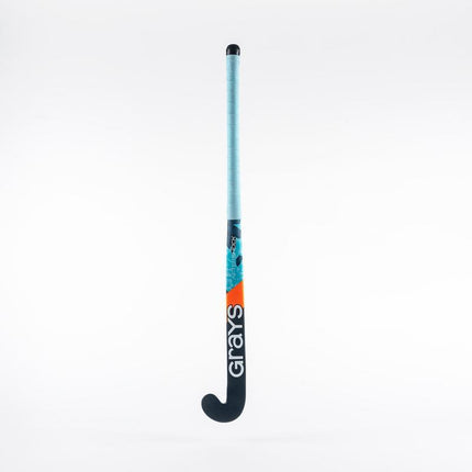 Grays Aftershock Ultrabow MC Junior Wooden Hockey Stick Navy/Sky 2024