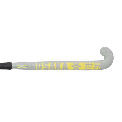 Osaka Vision 10 Show Bow Junior Hockey Stick Grey/Yellow 2024