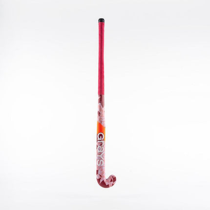 Grays Aftershock Ultrabow MC Junior Wooden Hockey Stick Pink/Red 2024