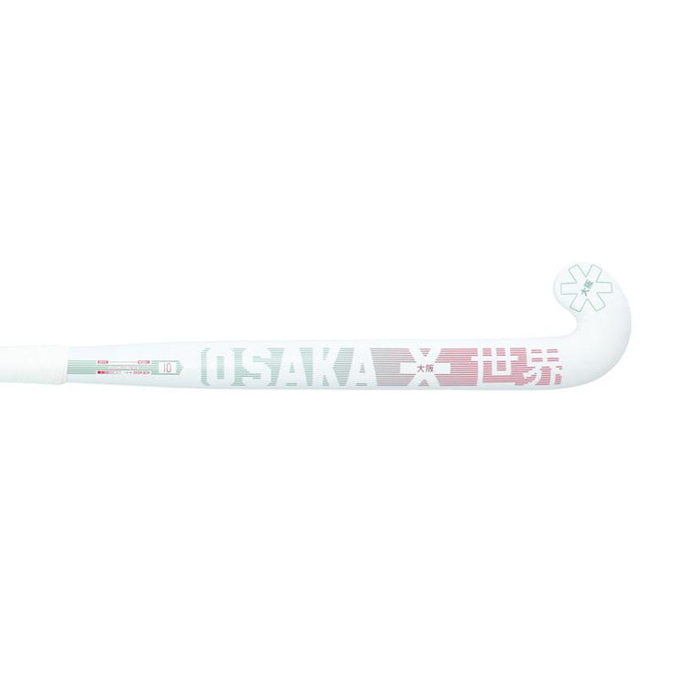 Osaka Vision 10 Grow Bow Junior Hockey Stick Red/Green 2024