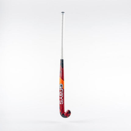 Grays Aftershock Ultrabow MC Junior Wooden Hockey Stick Red/Black 2024