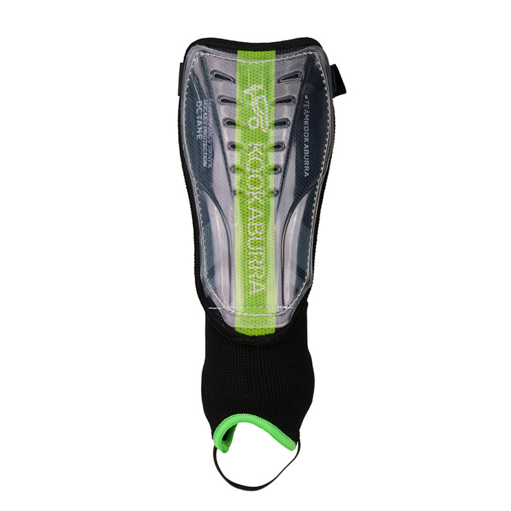 Kookaburra Octane Hockey Shinguards Black/Lime 2025