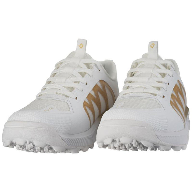 Brabo Elite White/Gold Junior Hockey Shoes 2026/2027