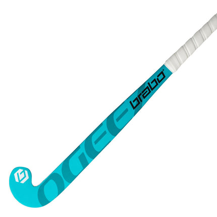 Brabo O'GEEZ Original Wooden Junior Hockey Stick White/Blue 2024