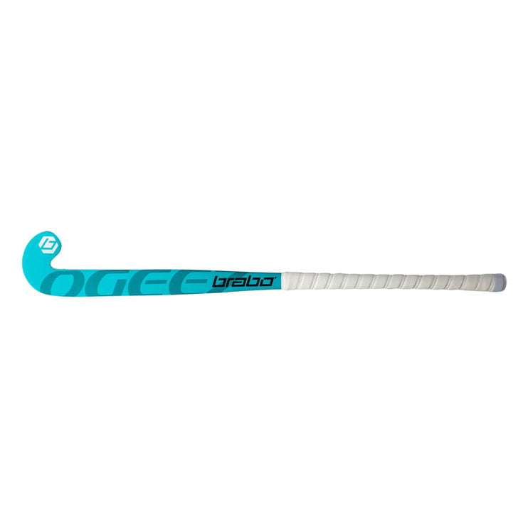 Brabo O'GEEZ Original Wooden Junior Hockey Stick White/Blue 2024