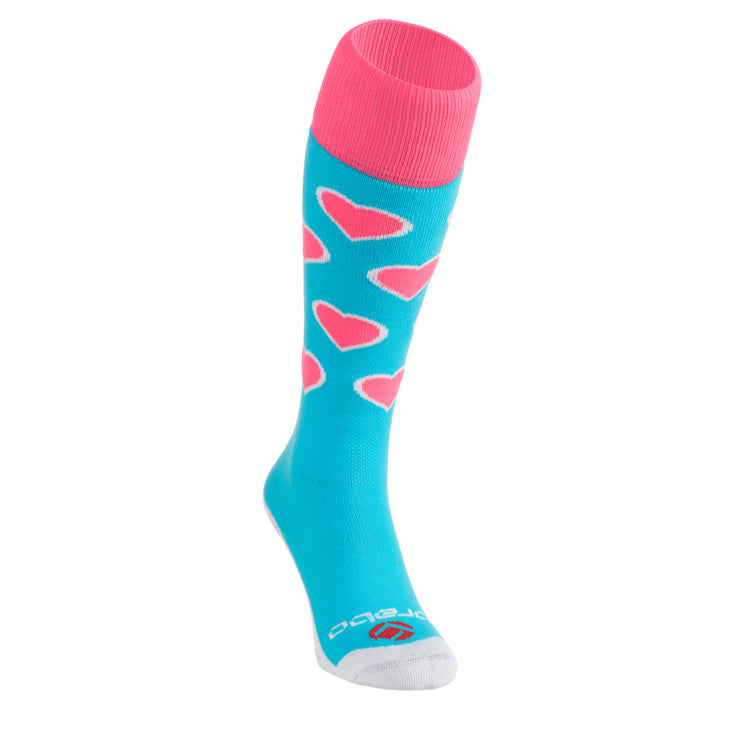 Brabo Socks Hearts Aqua/Pink