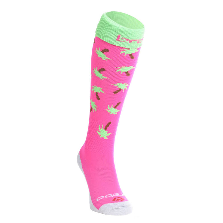 Brabo Socks Palms Pink/Lime Green