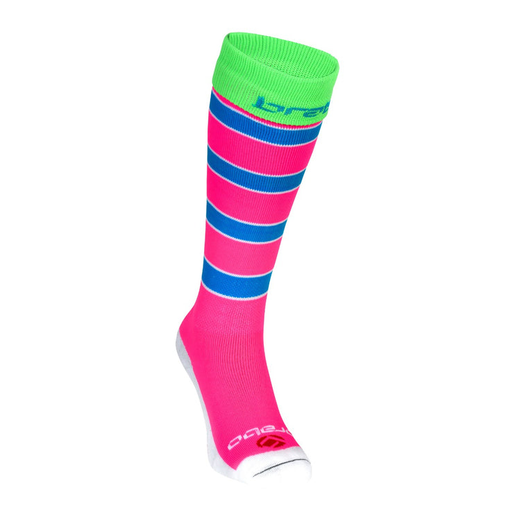 Brabo Socks Rugby Pink/Blue