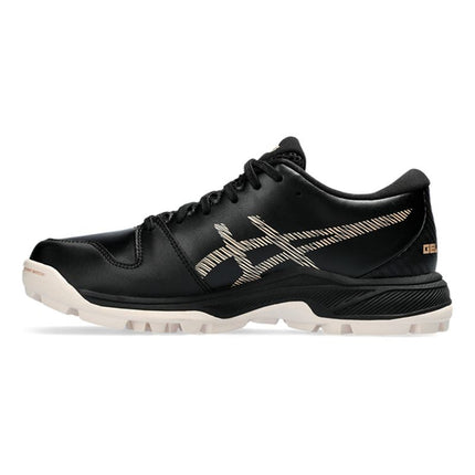 Asics Gel-Peake 2 GS Junior Hockey Shoes Black/Champagne