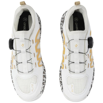 Brabo Elite Wh/Gold/Leo QuickLock Junior Hockey Shoes 2026/2027