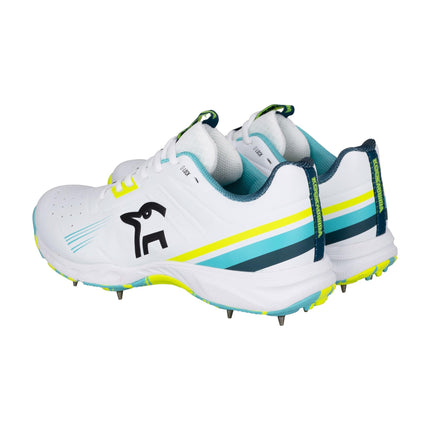 Kookaburra KC 3.0 Spike Cricket Shoes - Aqua/Yellow