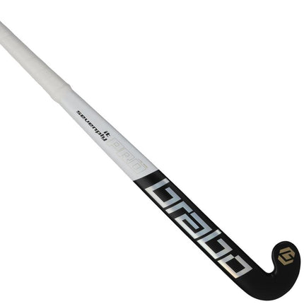 Brabo IT Sevenply Pro Black/White Wooden Indoor Hockey Stick 2026/2027