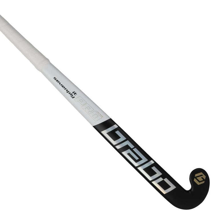 Brabo IT Sevenply Pro Black/White Wooden Indoor Hockey Stick 2026/2027