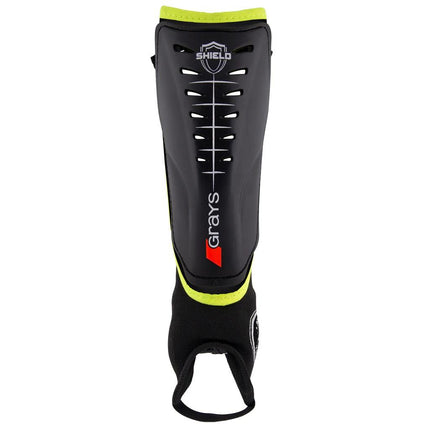 Grays Shield Shinguard Black/Fluo Yellow