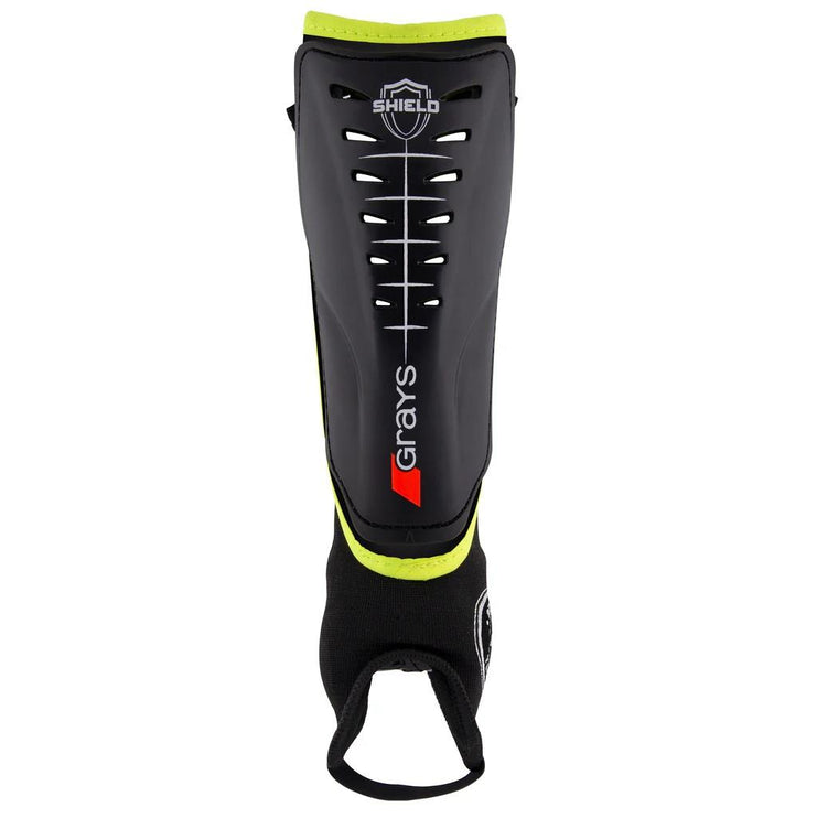 Grays Shield Shinguard Black/Fluo Yellow