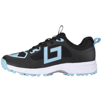 Brabo Tribute Junior Hockey Shoes Black/Blue + Slides 2026/2027