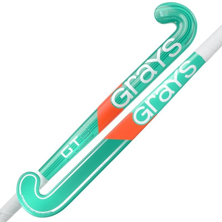 Grays GT 3 2026/27 Hockey Stick - Mint Midbow performance stick with minimalist styling