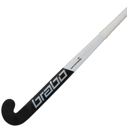 Brabo IT Sevenply Pro Black/White Wooden Indoor Hockey Stick 2026/2027