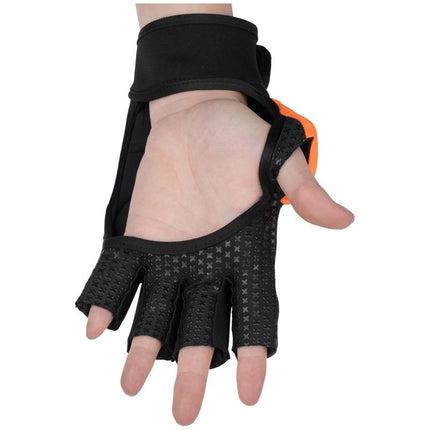 Brabo Elite Pro Player Hockey Glove w/o Thumb Orange/Black