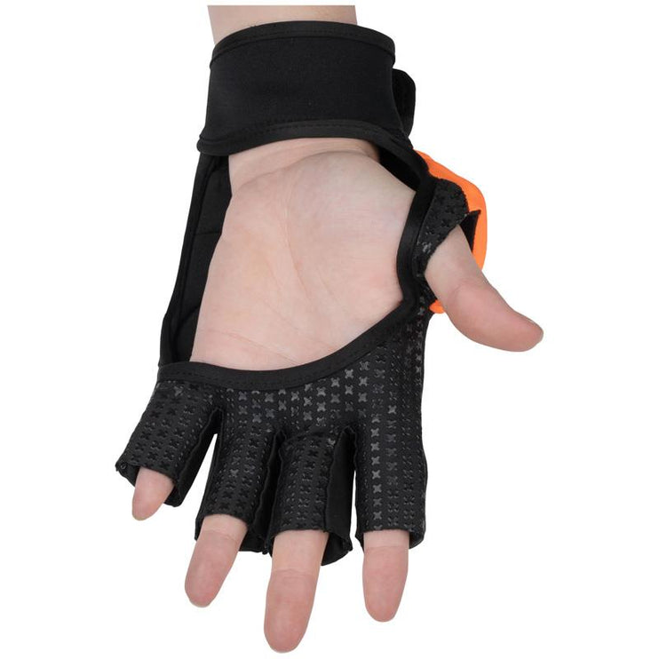 Brabo Elite Pro Player Hockey Glove w/o Thumb Orange/Black