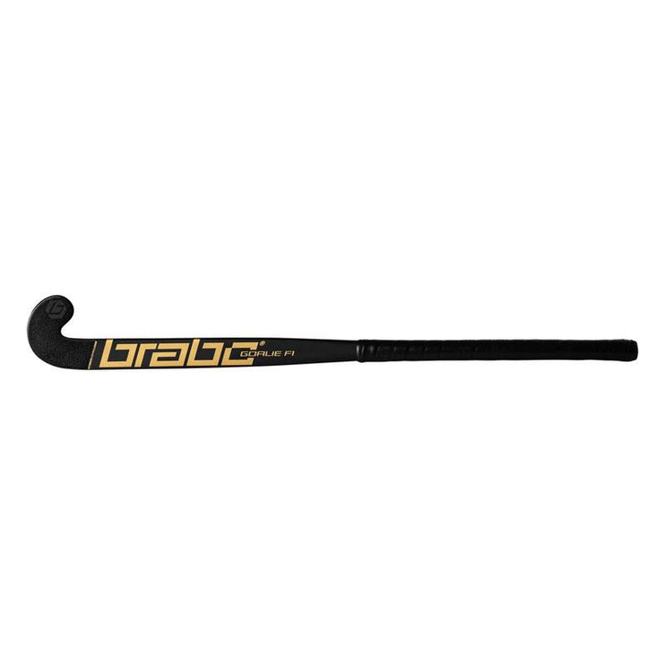 Brabo Goalie F1 Original L Goalkeeping Hockey Stick Black/Gold 2024