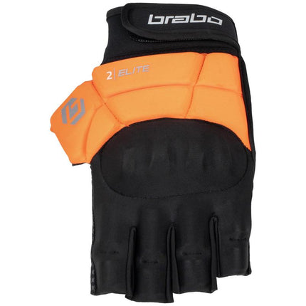 Brabo Elite Pro Player Hockey Glove w/o Thumb Orange/Black