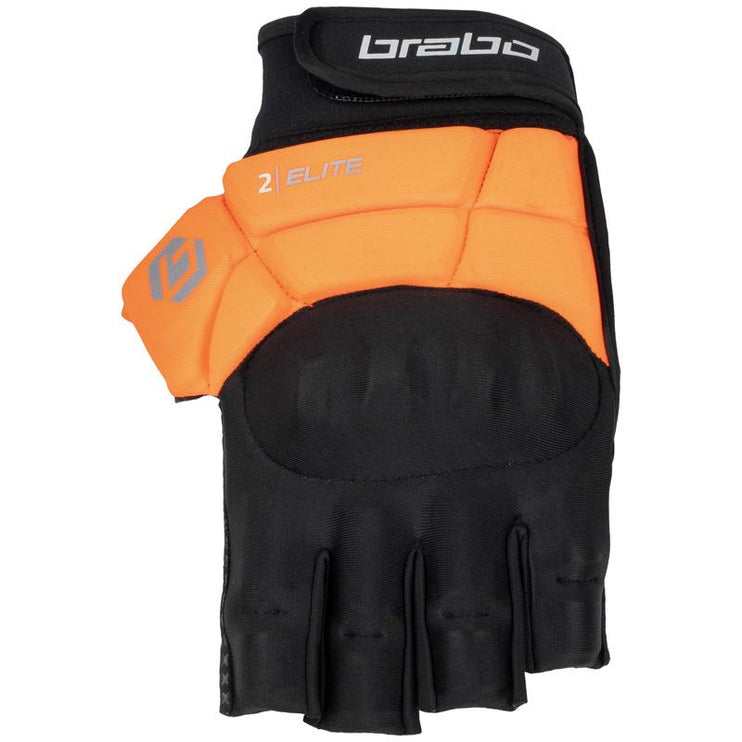 Brabo Elite Pro Player Hockey Glove w/o Thumb Orange/Black
