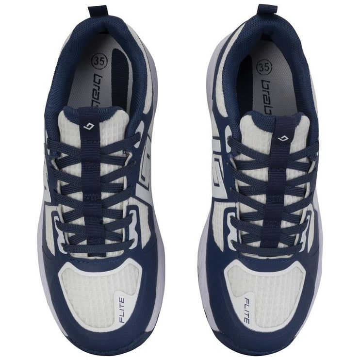 Brabo Tribute Junior Hockey Shoes Navy/White + Slides 2026/2027